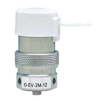 2-Way Elec. Valve, N-C, Manifold Mount, Wire Leads, 12 VDC, Oxygen (O-EV-2M-12-H)