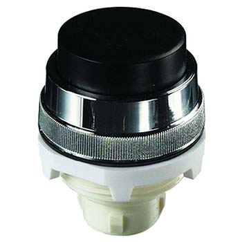 30 mm Extended Push Button, Yellow (Black shown) (PL-P2E-Y)