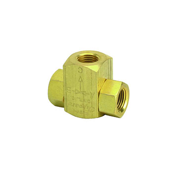 Poppet Type Shuttle Valve, 1/8