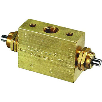 3-Way Spool Double Plunger 2 Position Valve, 1/8