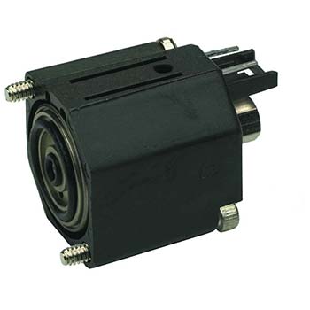 3-Way Elec Valve, Norm-Open, Top Pins, #10-32 Top Port, 24 VDC (ESO-3T-24)