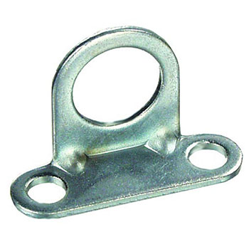 Steel, Zinc-Plated Foot Bracket, 0.328