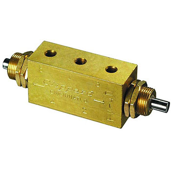 4-Way Double Plunger Valve, #10-32 (FV-4D)