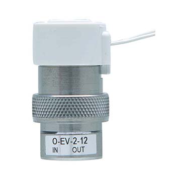 2-Way Elec. Valve, N-C, In-Line Mount, Wire Leads, 12 VDC, Oxygen (O-EV-2-12-L)