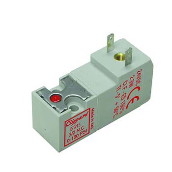 15 mm N.O. 3-way Valve, Terminal Conn, 0.063