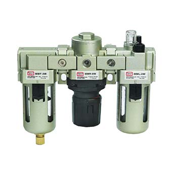 3/8" NPT Filter-Regulator-Lubricator, 2000 l/min (MMFRL-3W)