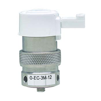 3-Way Elec. Valve, N-C, Manifold Mount, Pin Connector, 24 VDC, Oxygen (O-EC-3M-24)