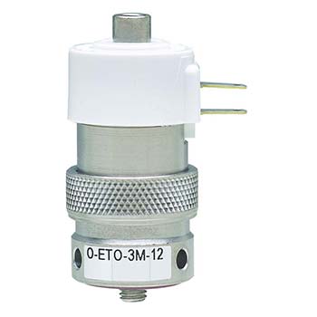 3-Way Elec. Valve, Manifold Mount, Spade Term., 12 VDC, Oxygen (O-ETO-3M-12-L)