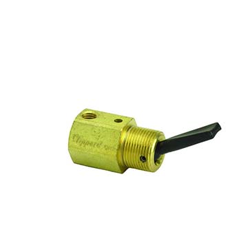 3-Way Toggle Valve, N-O, Momentary Closed Toggle, Plastic Toggle, #10-32 (TVO-3MF)