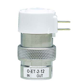 2-Way Elec. Valve, N-C, In-Line Mount, Spade Term., 24 VDC, Oxygen (O-ET-2-24-L)