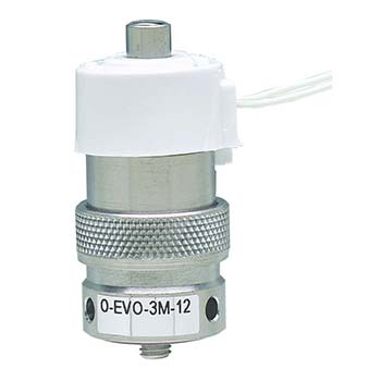 3-Way Elec. Valve, Manifold Mount, Wire Leads, 24 VDC, Oxygen (O-EVO-3M-24)