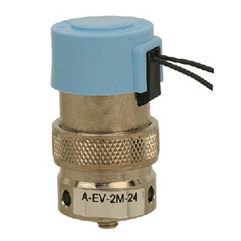 2-Way Elec. Valve, N-C, Manifold Mount, Wire Leads, 12 VDC (A-EV-2M-12-H)