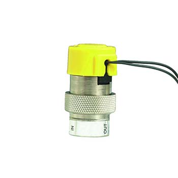 2-Way Elec. Valve, N-C, In-Line Mount, Wire Leads, 24 VDC, Metric (M-EV-2-24)