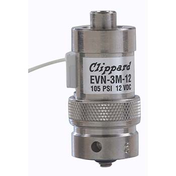 3-Way Electronic Valve, N-O, Manifold Mount, 12 VDC (EVN-3M-12)