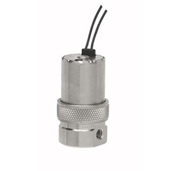 3-Way Elec. Valve, N-C, In-Line Mount, Top Wire Leads, 12 VDC (EW-3-12-H)