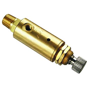 Pressure Regulator, G1/8 Inlet, M5 Outlet, Knurled Knob, 0.7-3.4 bar (M-MAR-1P-5)