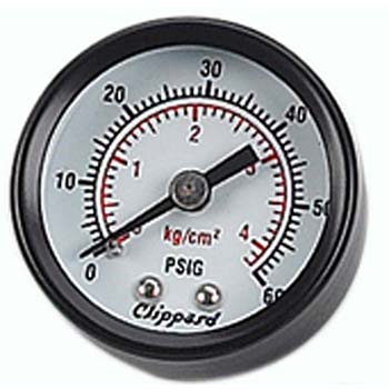 Pressure Gauge, Stud Mount, 1/4