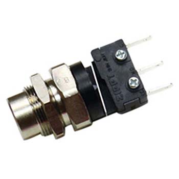 Sub-Miniature Air Switch, 5 Amp, QC Terminals, 65 psig, 1/8