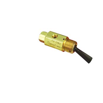 2-Way Toggle Valve, N-C, Momentary Open Toggle, Plastic Toggle, #10-32 (TV-2MF)