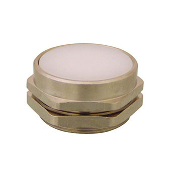 30 mm Flush Captivated Push Button, Green (White shown) (PC-5F-GN)