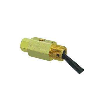 3-Way Toggle Valve, N-C, Momentary Open Toggle, Plastic Toggle, #10-32 (TV-3MF)