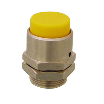 16 mm Extended Captivated Push Button, Blue (Yellow shown) (PC-3E-BL)