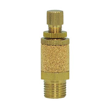 Brass Speed Control Muffler, 1/8" NPT (SCM-P)