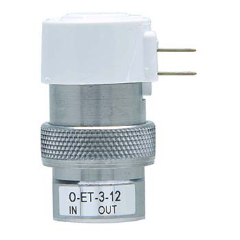 3-Way Elec. Valve, N-C, In-Line Mount, Spade Term., 12 VDC, Oxygen (O-ET-3-12)