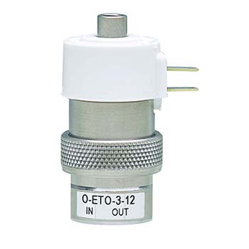 3-Way Elec. Valve, In-Line Mount, Spade Term., 24 VDC, Oxygen (O-ETO-3-24-L)