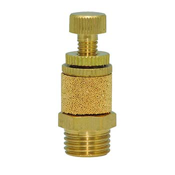 Brass Speed Control Muffler, 1/4" NPT (SCM-Q)