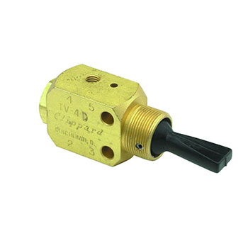 3-Position, 4-Way Valve, Plastic Toggle, M5 (M-TV-4D)