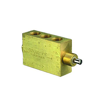 4-Way Plunger Valve, Fully-Ported, 1/8