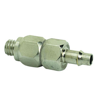 Swivel Hose Barb, ENP Brass (15045-ENP-BLK)