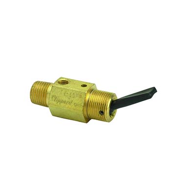 3-Way Toggle Valve, Plastic Toggle, 1/8