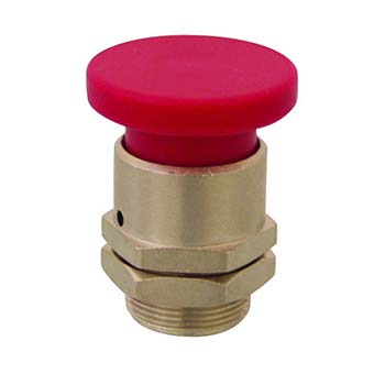 16 mm Mushroom Captivated Push Button, Blue (Red shown) (PC-3M-BL)