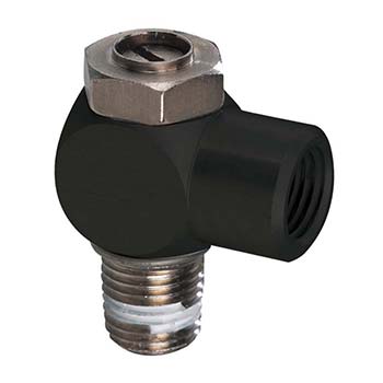 Meter Out Control Valve, Recessed Needle, 3/8