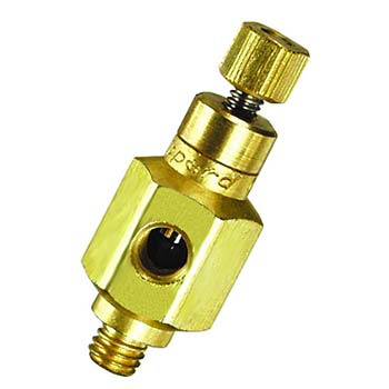 Needle Valve, M5 Ports with Knurled Knob (M-MNV-1K)