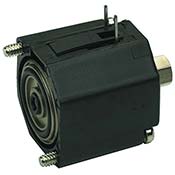 3-Way Elec Valve, Norm-Open, Board Mount, #10-32 Top Port, 12 VDC (ESO-3B-12)