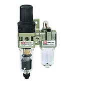 1/4 in NPT Stacking Filter-Regulator-Lubricator w/Auto Drain, 510 l/min (MMFRLS-2Q-D)