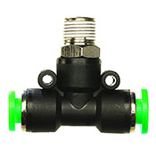 Push-Quick Branch in T in, 6 mm, R1/4 (PQ-BT06M2-BLK)