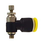 1/4 PQ Clippard JFC-3ARP08 Meter Out Adjustable Flow Control Valve Recessed Needle 1/4 PQ 