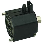 3-Way Electronic Valve, Normally-Open, Side Pins, 12 VDC (ESO-3S-12)