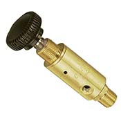 Pressure Regulator, 1/8 in NPT Inlet, #10-32 Outlet, Plastic Knob, Non-Relieving, 10-100 psig (MAR-1KPNR)