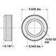 15/32 Panel Mounting Nut, Nickel (11406-2) 1