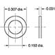 Nylon Gasket, 0.307