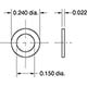 EPDM Gasket, 0.240