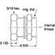 #10-32 Bulkhead Fitting, Pack of 5 (15027-PKG) 1