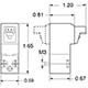 15 mm N.C. 2-way Valve, DIN Conn, 0.063