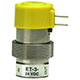 3-Way Elec. Valve, N-C, In-Line Mount, Spade Term., 12 VDC (ET-3-12)