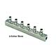 Block Manifold #10-32 Threads, 1/8" ID Barbs, 10-Station (BTT4-10)